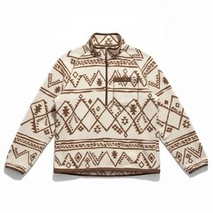 The North Face Gordon Lyons Aztec Print Quarter Zip Fleece Jacket Men's L